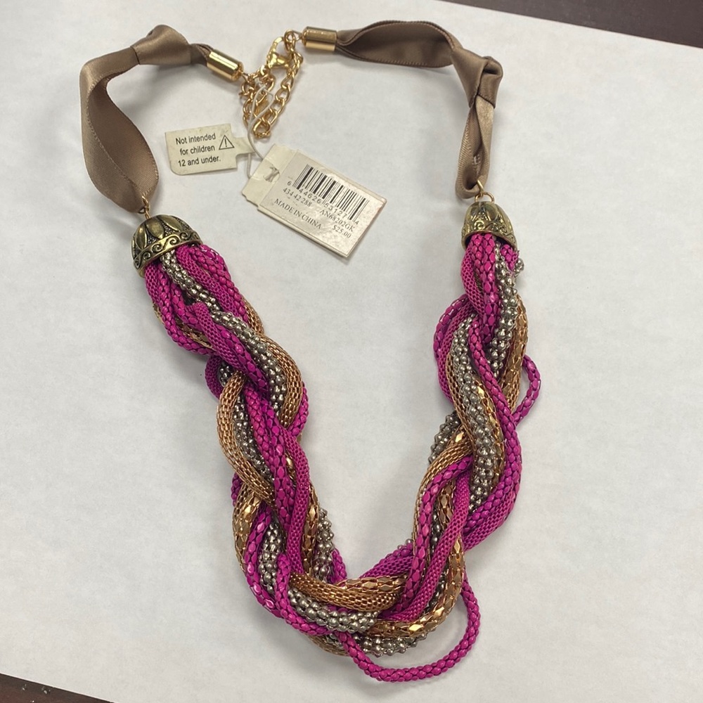 Statement necklace.